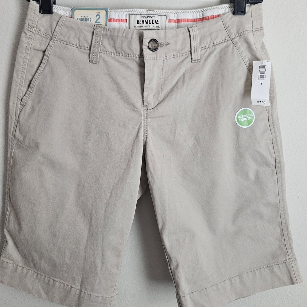 Women's Khaki Bermuda Shorts